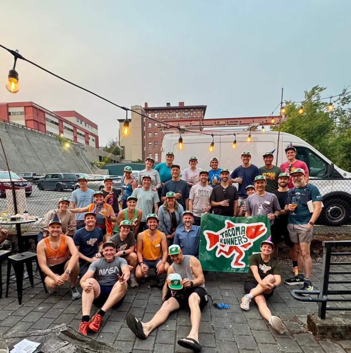 Tacoma Runners, always together. Rain, shine, or smoke.